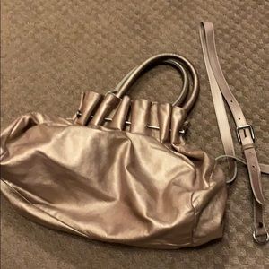 Marni rose gold shimmer purse